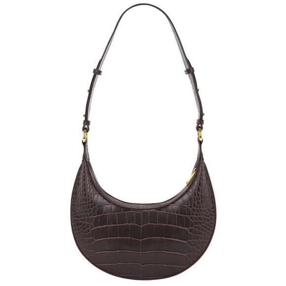 JW PEI Carly Saddle Bag in Brown Croc New Womens Shoulder Purse - Picture 4 of 14